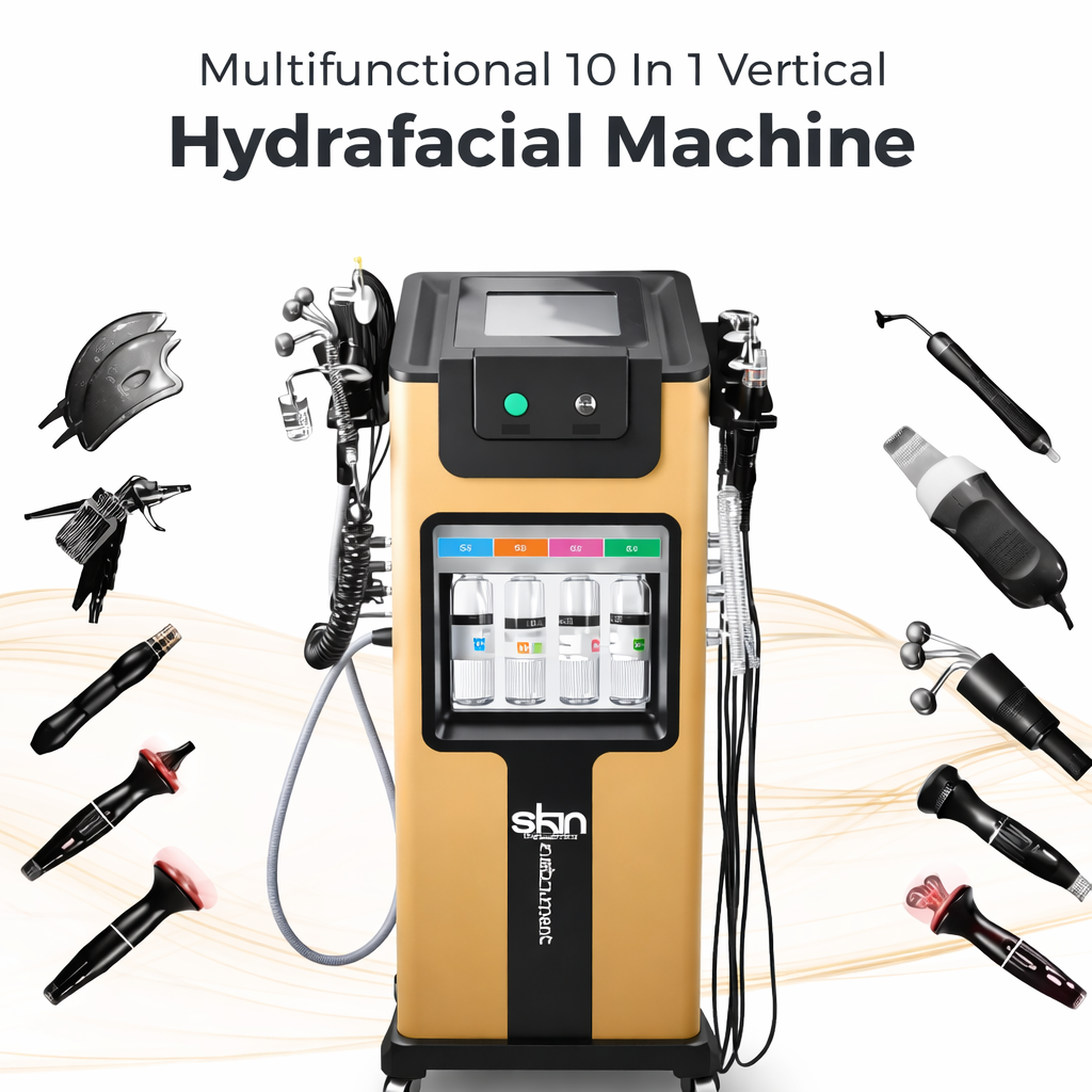 10 in 1 Vertical Hydrafacial Machine